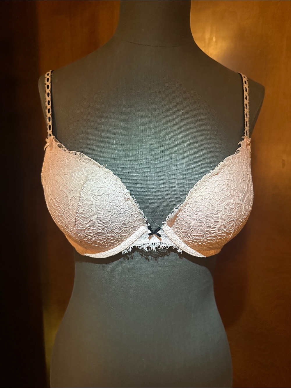 Victoria's Secret Blush Pink Lace Push-Up Bra